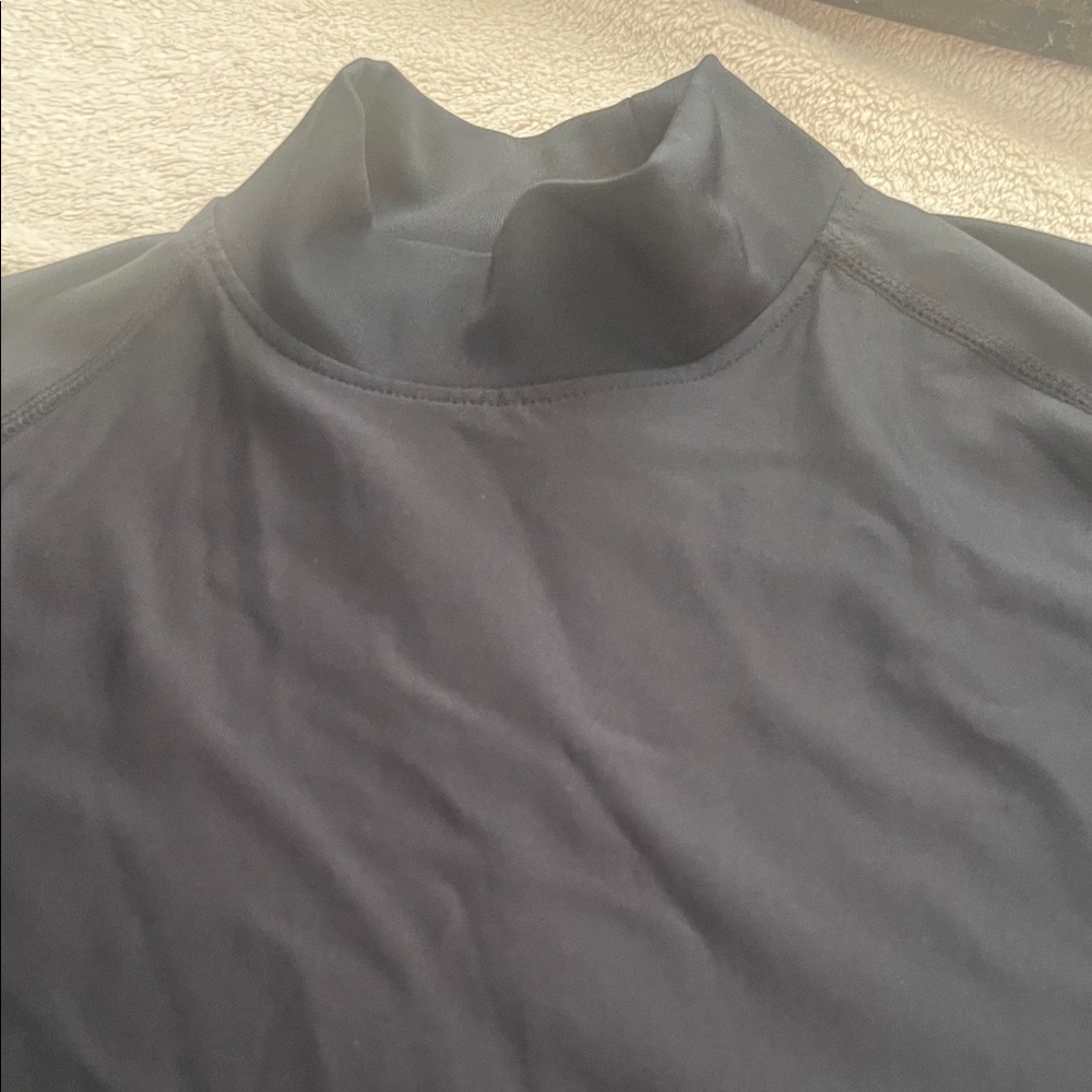 FootJoy Men's Long Sleeve Mock Neck Shirt - Black